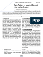Distributed Data Patient in Medical Record Information System PDF
