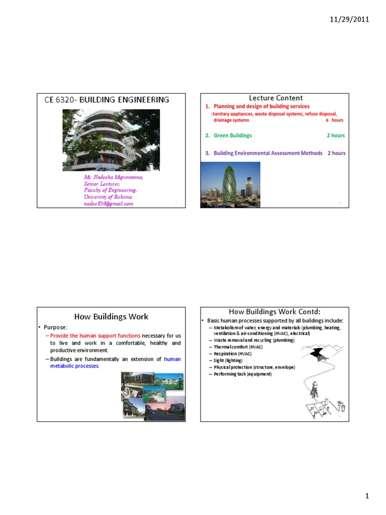 Building Engineering and Sustainability Insights | PDF | Green Building ...