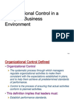 Organizational Control in Complex Business