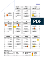 2017 Calendar Landscape Year at A Glance in Color 1