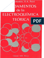 Fundamentos de La Electroquimica Teorica