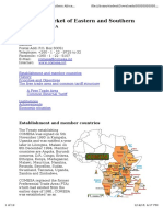 Common Market of Eastern and Southern Africa,: Comesa