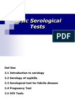 Basic Serological Tests Outline