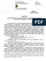 Anunt Recrutare Boldesti -2018