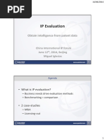 IP Evaluation: Obtain Intelligence From Patent Data