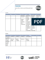 Production Schedule