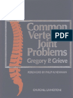 Common Vertebral Joint Problems PDF