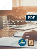 Curso Taller Ley de Contrataciones Del Estado y Su Reglamento