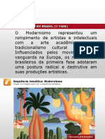SLIDE 1 - Panorama Do Modernismo No Brasil