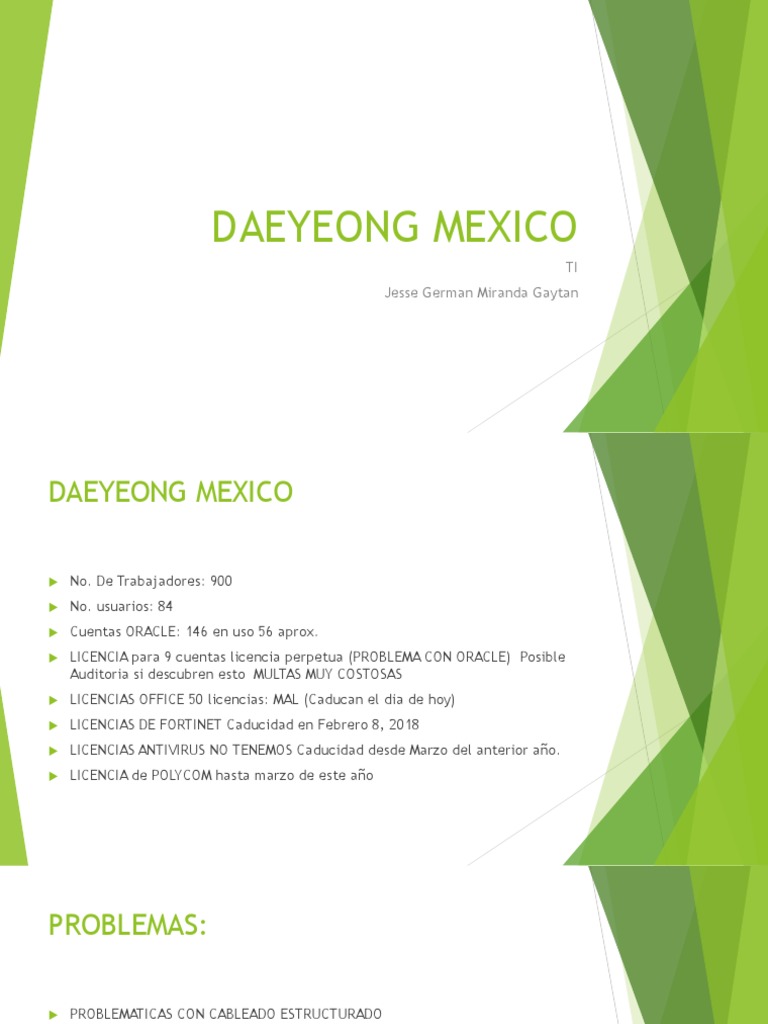 Daeyeong Mexico | ITIL | Era de la información
