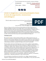 FAO 2003 Desde El Diagnóstico Territorial Participativo Hasta La Mesa de Negociación - Orientaciones Metodológicas