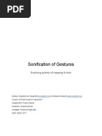 Sonification of Gestures