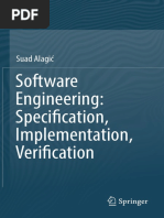 Software Engineering. Specification, Implementation, Verification