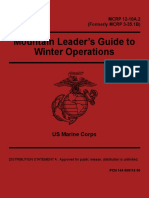 USMC Mountain Leader's Guide To Winter Operations