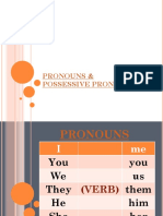 Pronouns & Possessive Pronouns