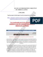 Dossier Negro de Los Presidentes Corruptos de America Latina