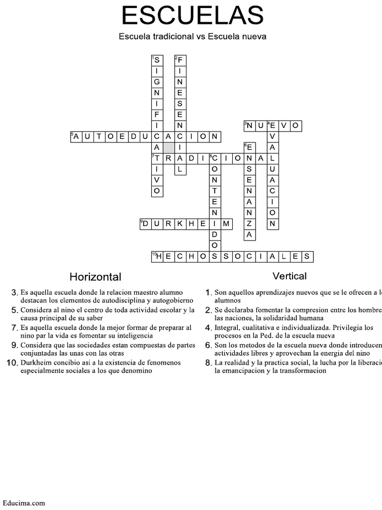 Https WWW Educima com Crosswordgenerator Spa Crossword PDF