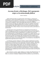 Azcona Frente A Berlanga. Del Esperpento Negro A La Astracanada Fallera. Extracto de RAFAEL AZCONA CON PERDÓN