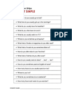 Worksheet Questions Simple Present