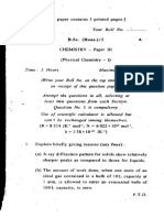 B.SC - Hons I Chemstry Paper Iii Physical Chemistry I PDF