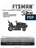 Craftsman Tractor 917252561 Manual