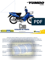 Catálogo de partes motocicleta Masesa