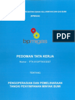 4 PTK 013 2007 Pengoperasian Dan Pemeliharaan Tangki Penyimpanan Minyak Bumi PDF