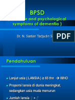 (Behavior and Psychological Symptoms of Dementia) : Dr. N. Saelan Tadjudin SP - KJ