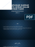 Mengaplikasi Kaedah Dhabtul Quran Dalam Surah Yasin