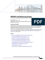 Docsis Load Balancing Groups