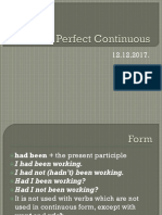 Past Perfect Cont