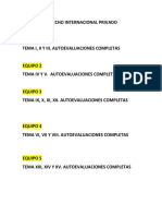 Distribucion de Derecho Internacional Privado