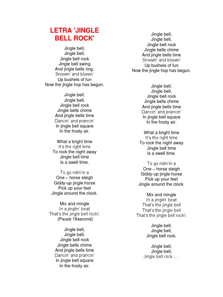 Jingle Bell Rock – música e letra de Bobby Helms