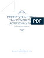 Plan de Mejora Gestion de Recursos Humanos