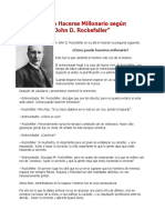 Como Hacerse Millonario Segun John D. Rockefeller