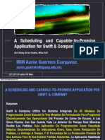 A Scheduling and Capable-to-Promise Application For Swift & Company