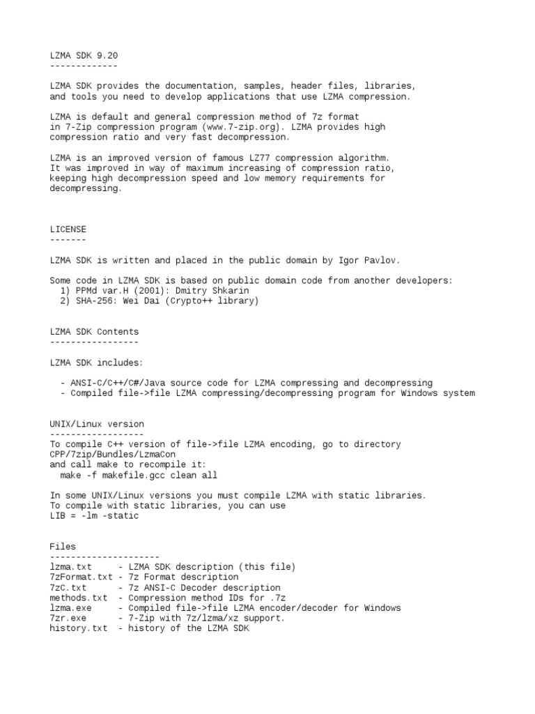 Lzma | PDF | Data Compression | Computer Engineering