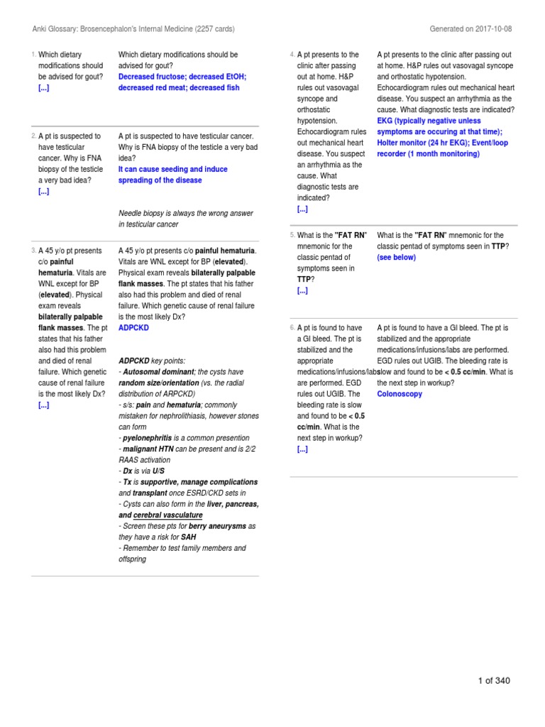Brosencephalon S Internal Medicine Medicine Diseases And Disorders