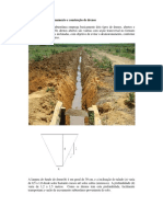 Dimencionamento e Construção de Dreno