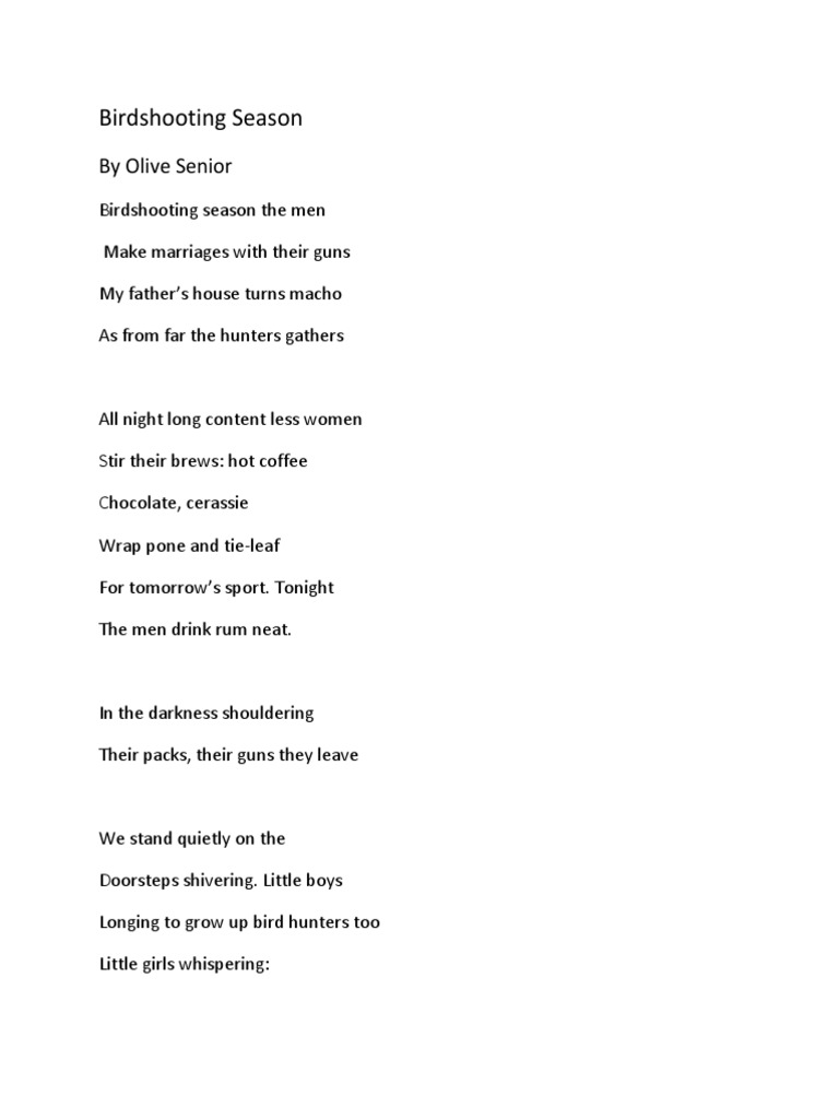 Birdshooting Season | Drink | Coffee | Free 30-day Trial | Scribd