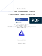 Computational Inelasticity (MEC 9) : Lecture Notes Master Course in Computational Mechanics