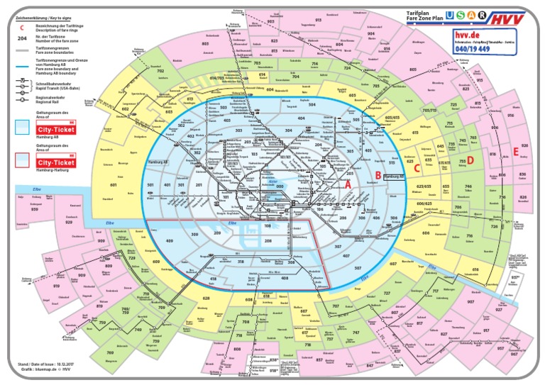 HVV Tarifplan Usar