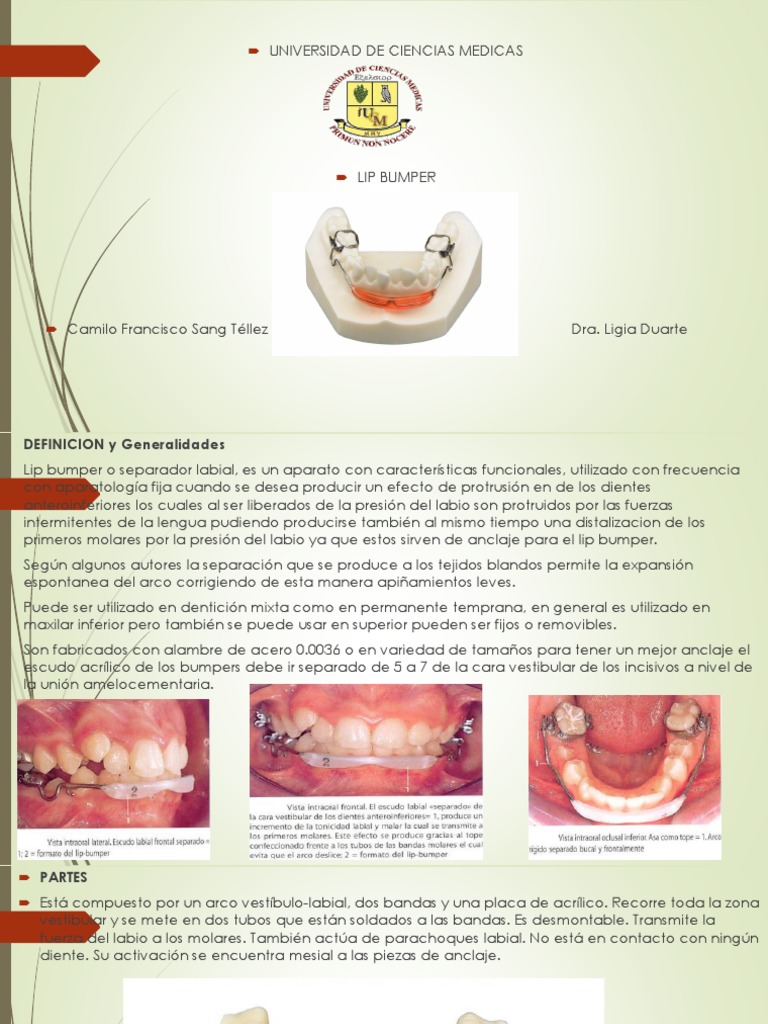 Lip Bumper PDF Ortodoncia Medicina