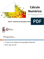 Aula 8 - Cálculo Numérico - Cap 3 - Parte 1