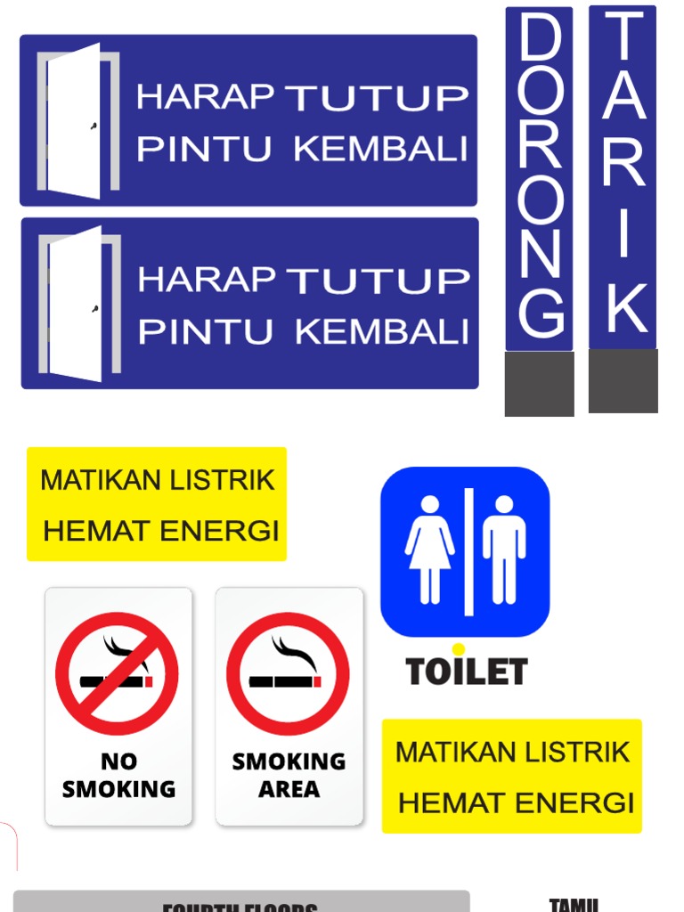 Tanda Harap Tutup Pintu Kembali | PDF