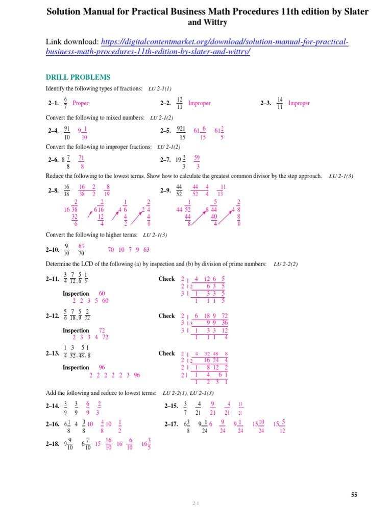 practical business math procedures 12th edition pdf download