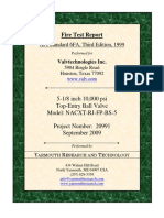 Fire Test Rept API 6FA 3rd Ed 5.125in 10k Psi Trunnion