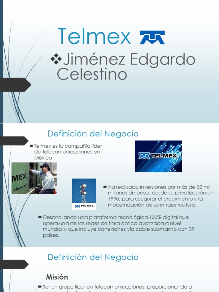 Telmex | PDF | Telecomunicación | Economía (general)