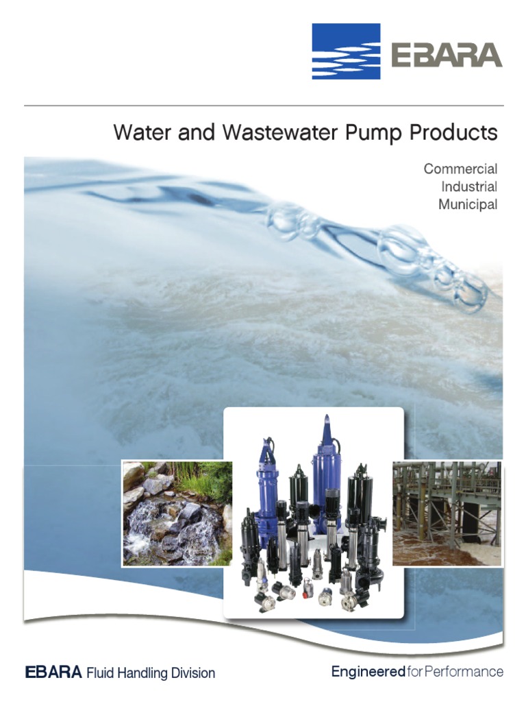 Water and Wastewater Pump Products: Ebara | PDF