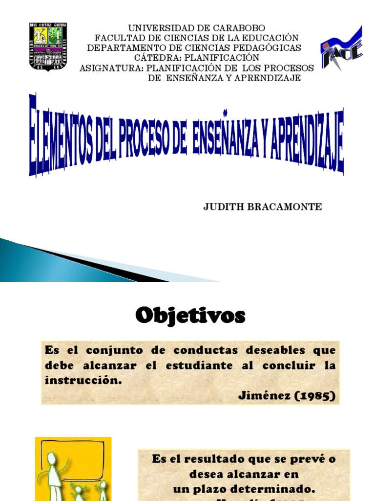 Elementos Clave en Planificación Educativa | PDF | Evaluación ...